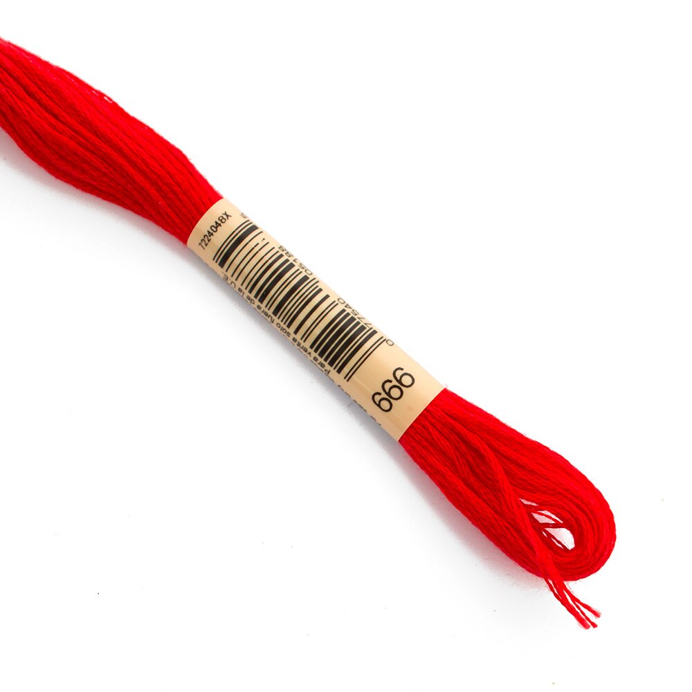 Sewing Supplies, Art & School, DMC, 6 strand, Embroidery floss, 50171, Bright Red